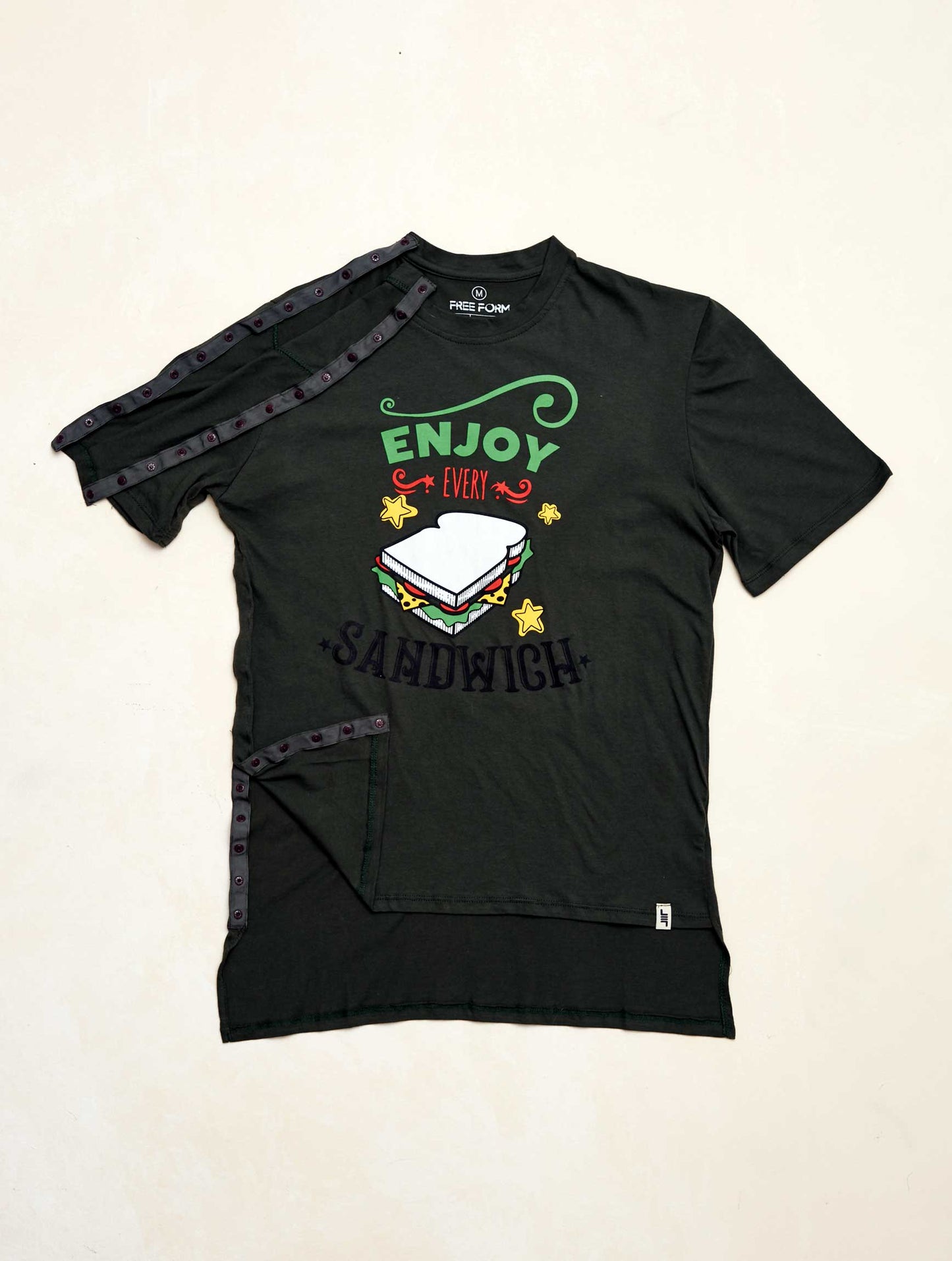 Camiseta hombre manga corta SANDWICH color verde
