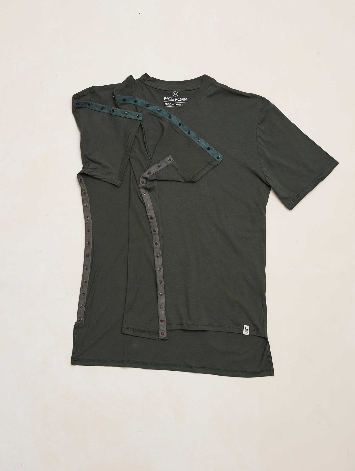 Camiseta hombre manga corta verde