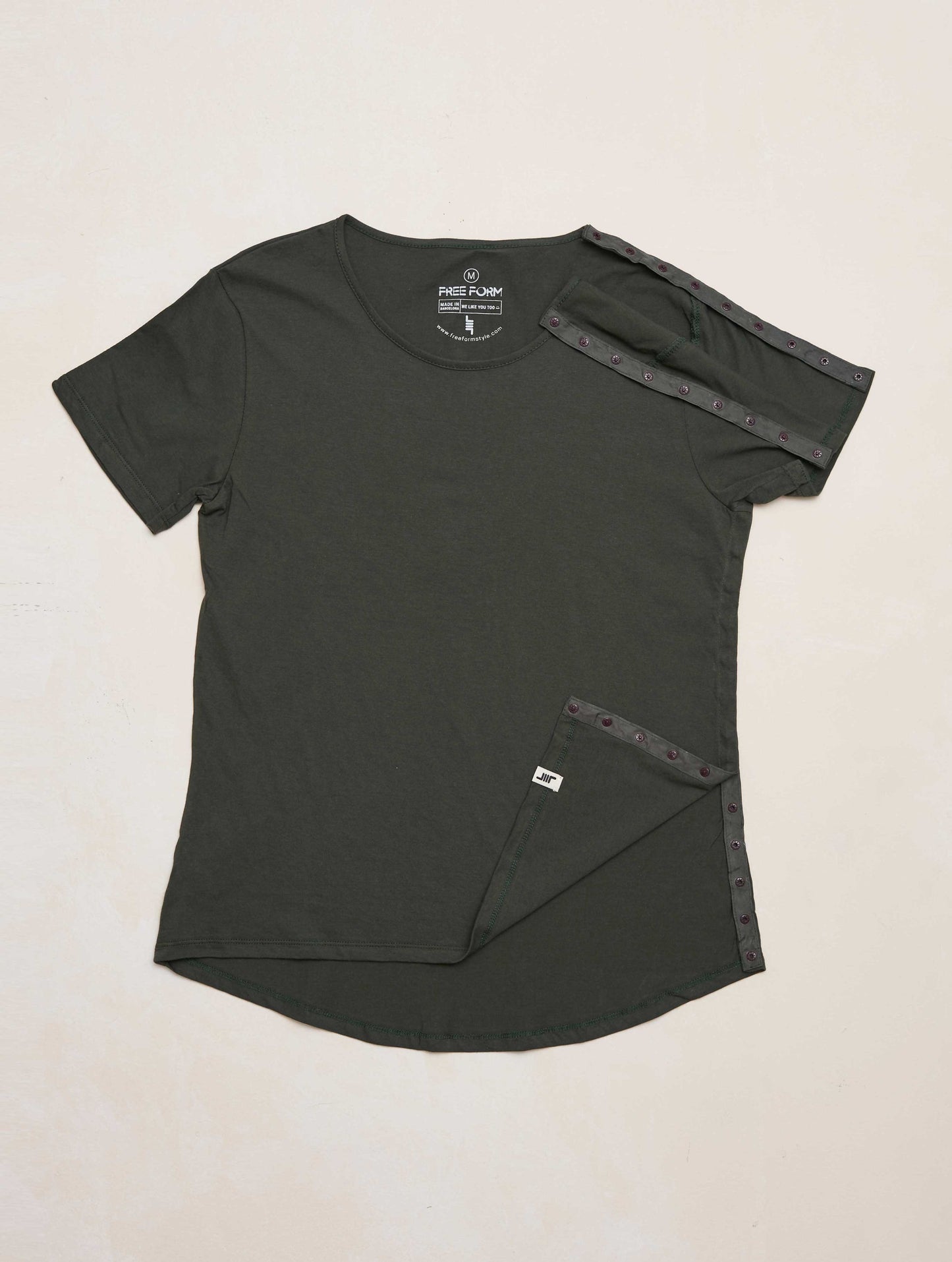 Camiseta mujer manga corta verde