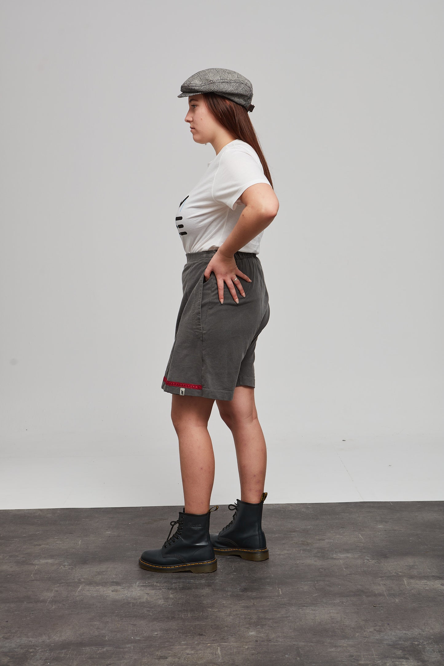 Falda pantalón ELENA gris marengo